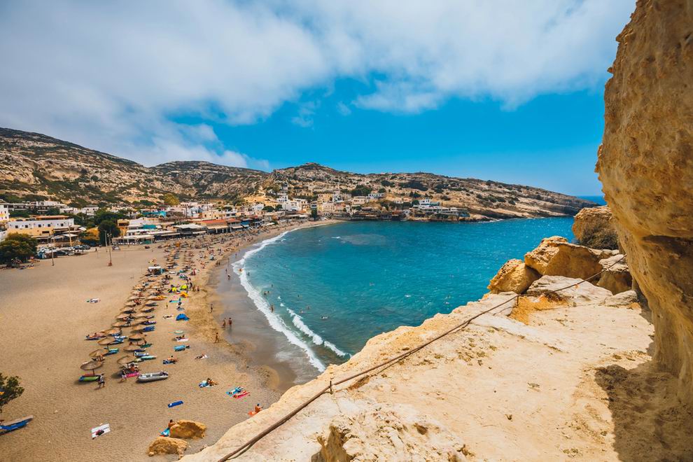 matala beach kréta