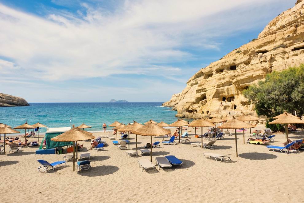 matala strand Kréta